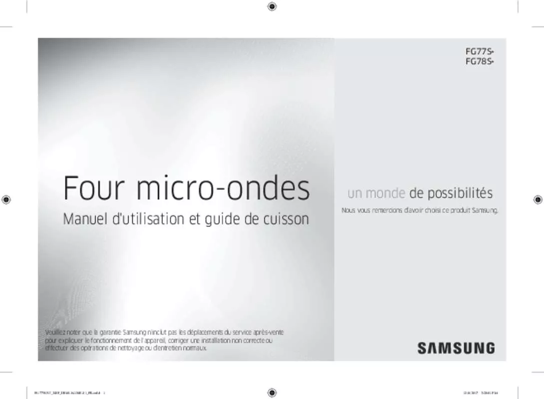 Mode d'emploi SAMSUNG FG77SUBXEF