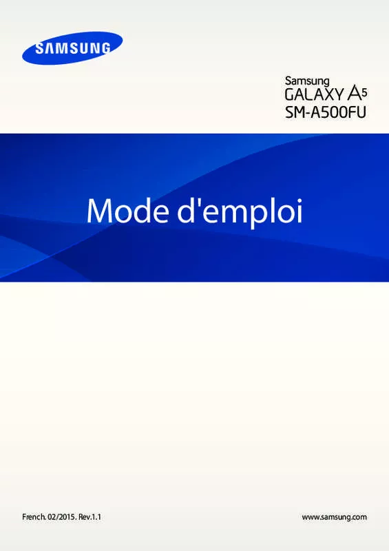 Mode d'emploi SAMSUNG GALAXY A5