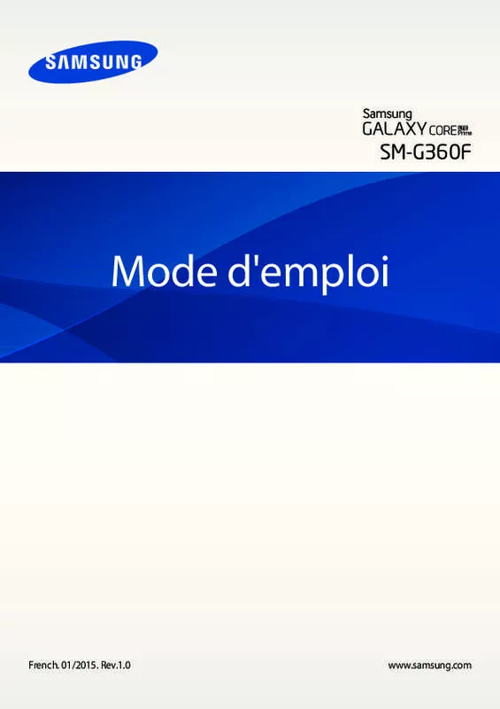 Mode d'emploi SAMSUNG GALAXY CORE PRIME BLANC