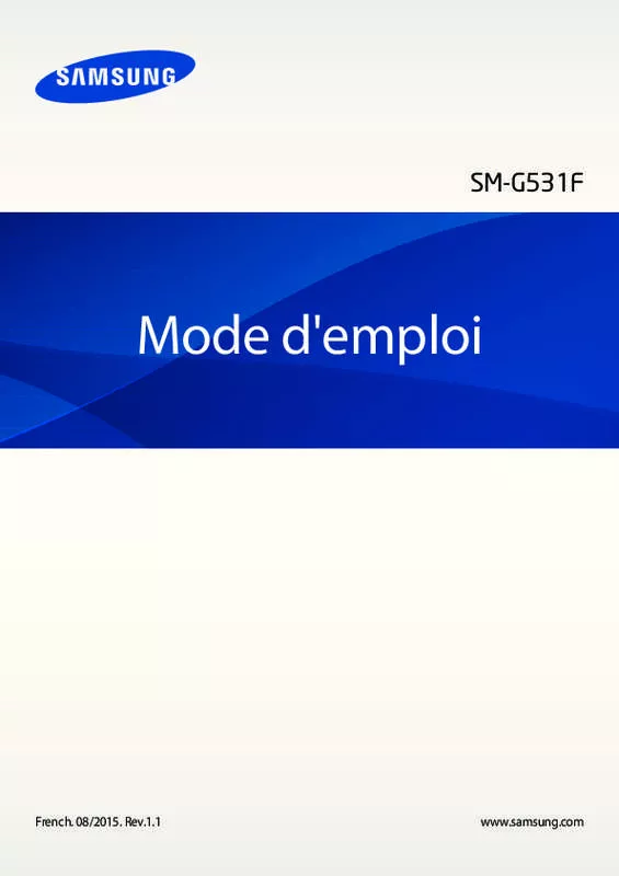 Mode d'emploi SAMSUNG GALAXY GRAND PRIME 4G 5 POUCES - SM-G531F