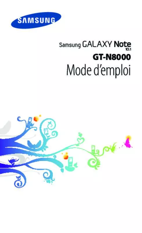 Mode d'emploi SAMSUNG GALAXY NOTE 10.1''