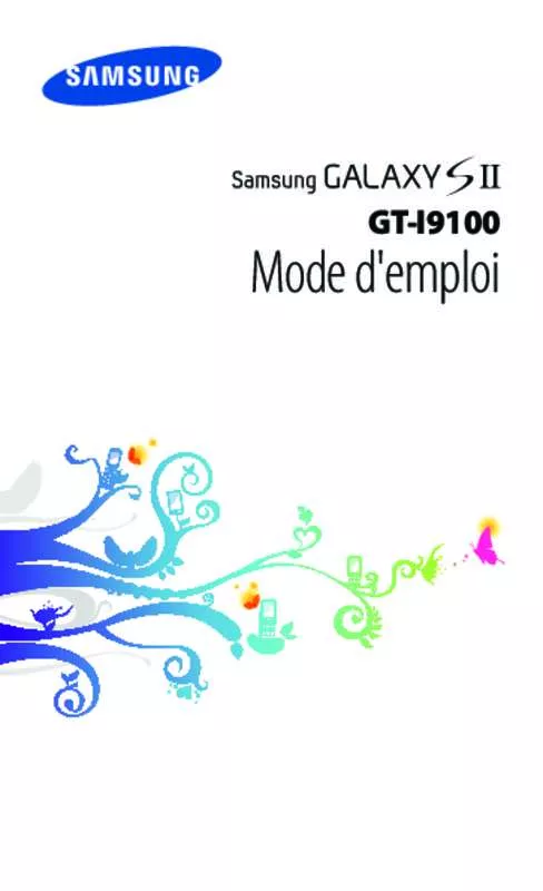 Mode d'emploi SAMSUNG GALAXY S2 GT-I9100