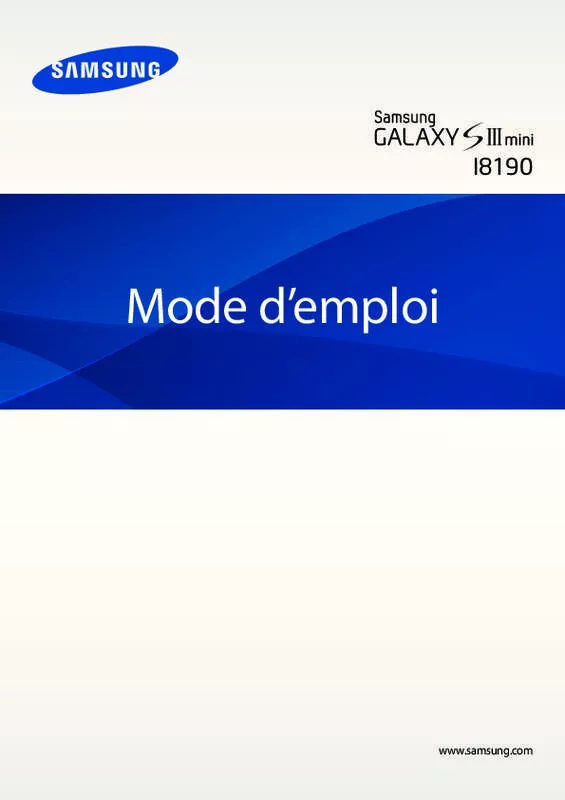 Mode d'emploi SAMSUNG GALAXY S3 MINI I8190