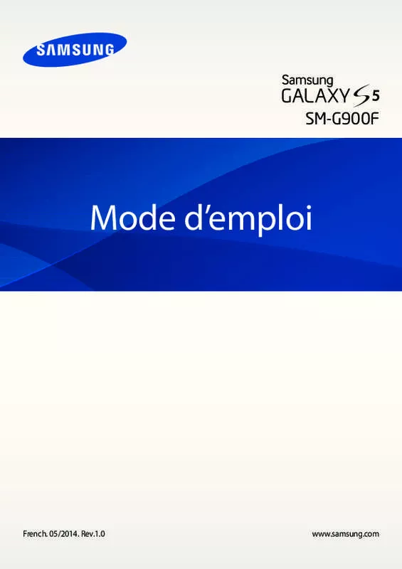 Mode d'emploi SAMSUNG GALAXY S5 5.1 POUCES - SM-G900F