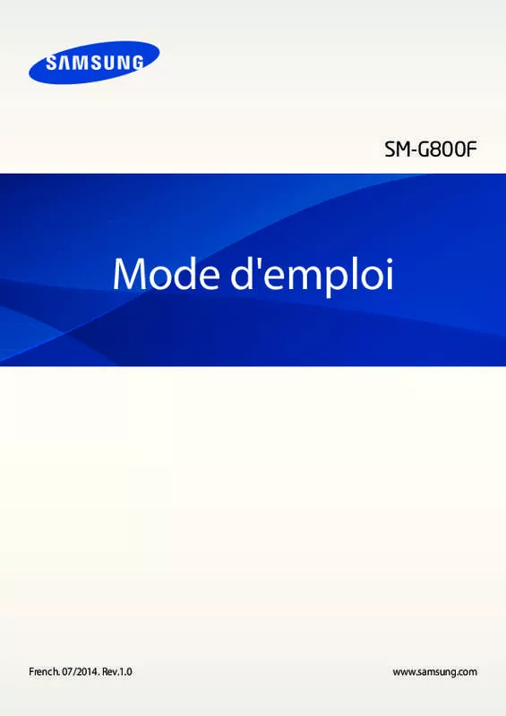 Mode d'emploi SAMSUNG GALAXY S5 MINI 4.5 POUCES - SM-G800F