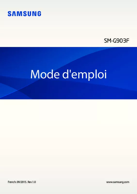 Mode d'emploi SAMSUNG GALAXY S5 NEW - SM-G903F