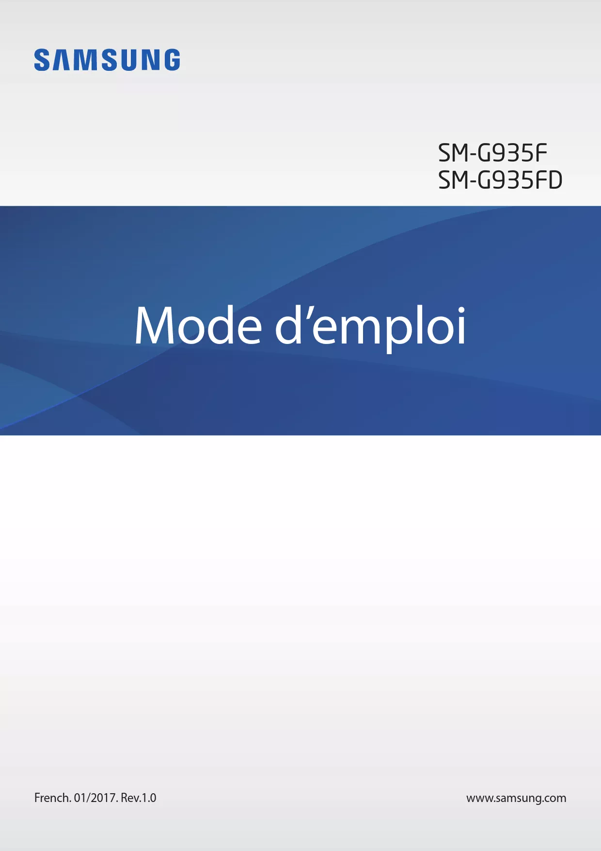 Mode d'emploi SAMSUNG GALAXY S7 EDGE SM-G935F