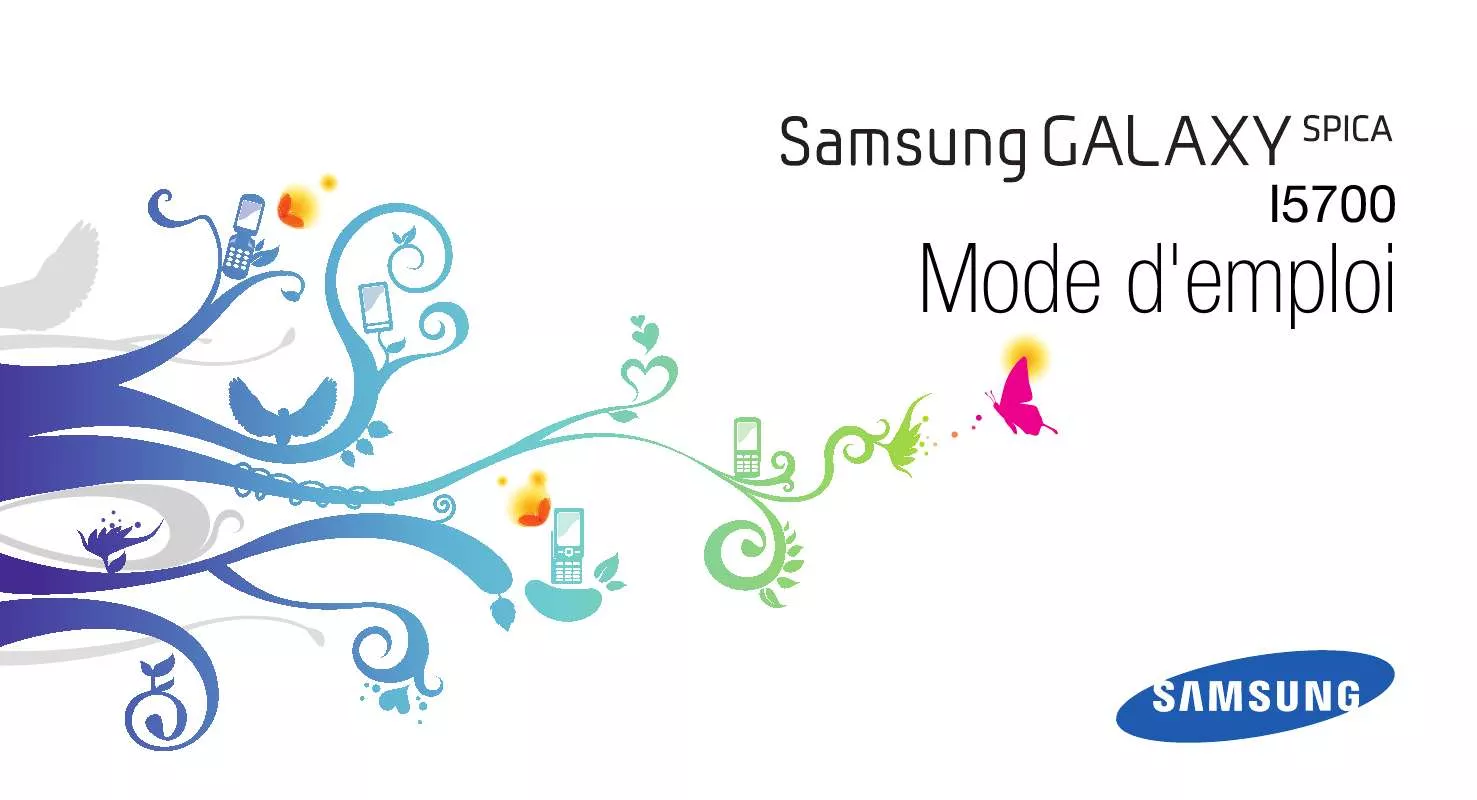 Mode d'emploi SAMSUNG GALAXY SPICA GT-I5700