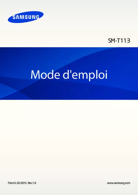 Mode d'emploi SAMSUNG GALAXY TAB 3 LITE NOIRE