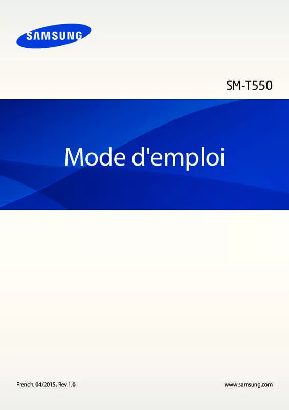 Mode d'emploi SAMSUNG GALAXY TAB A 9.7 SM-T550