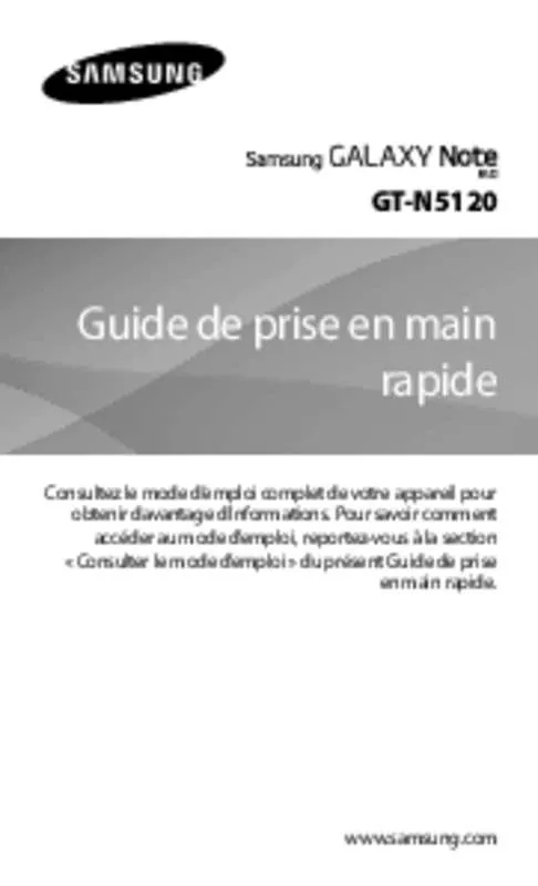 Mode d'emploi SAMSUNG GT-N5120