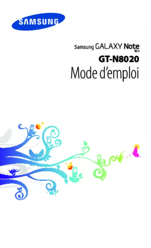 Mode d'emploi SAMSUNG GT-N8020