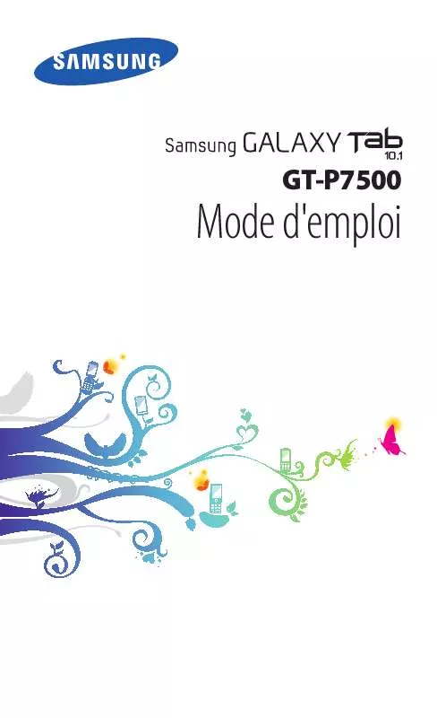 Mode d'emploi SAMSUNG GT-P7500