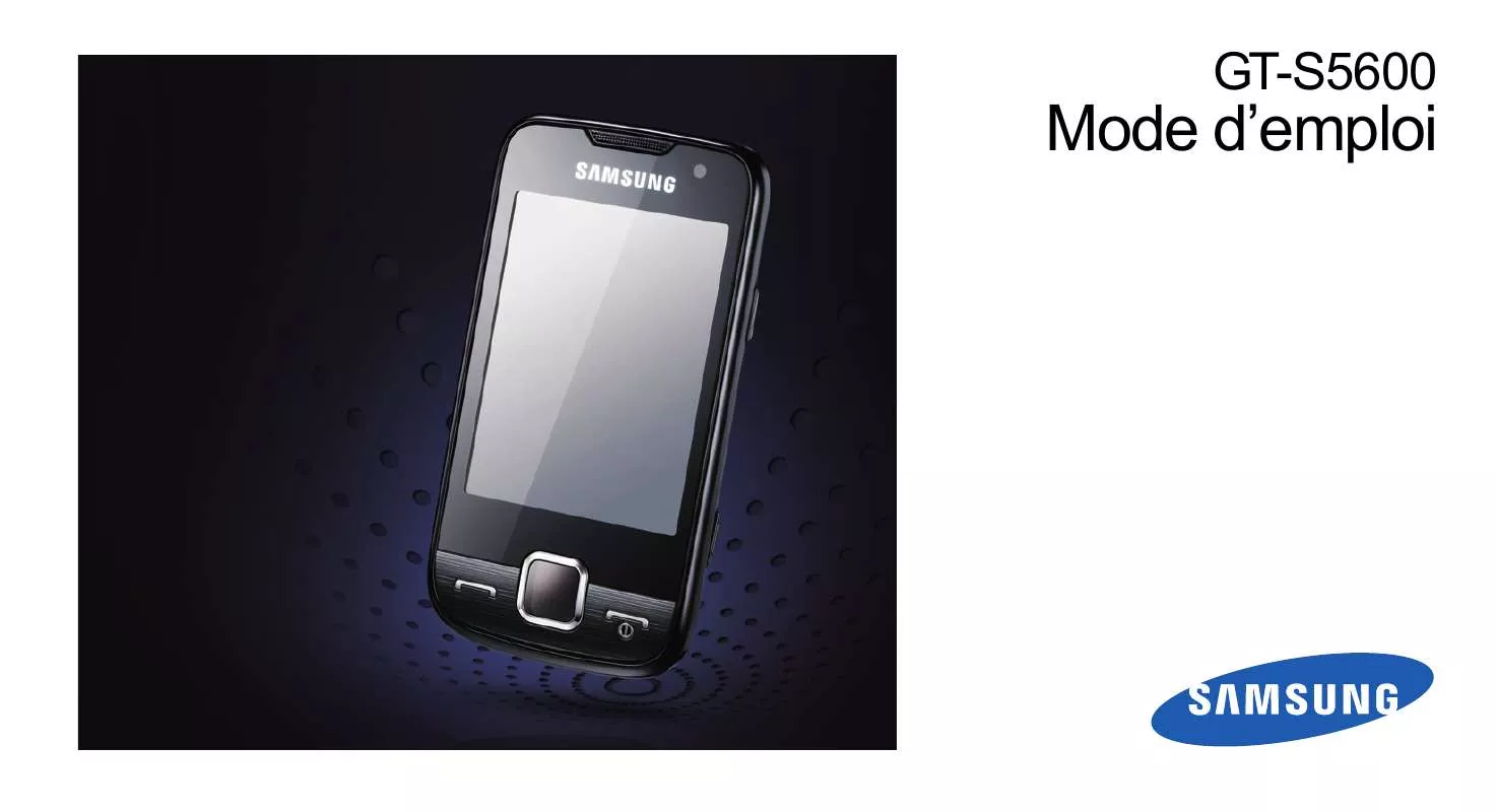 Mode d'emploi SAMSUNG GT-S5600