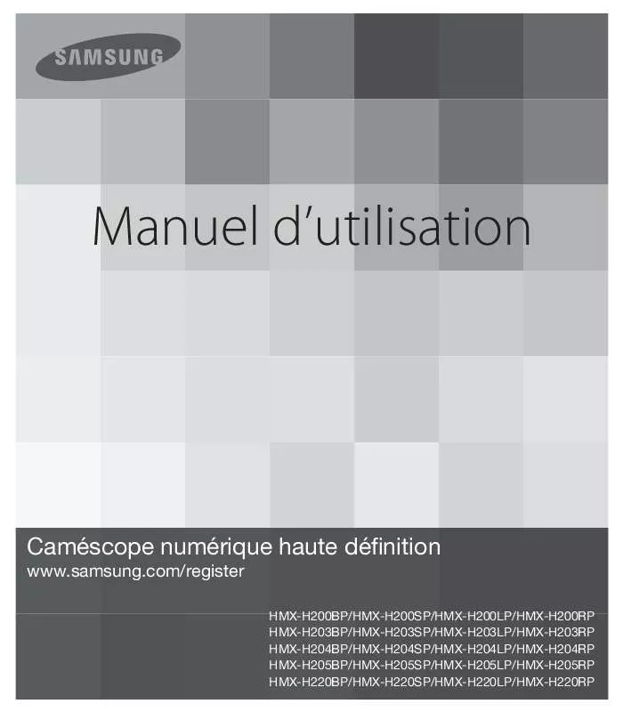 Mode d'emploi SAMSUNG H200 BLACK