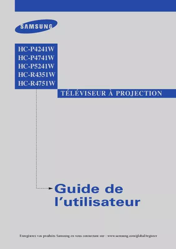 Mode d'emploi SAMSUNG HC-R4241W