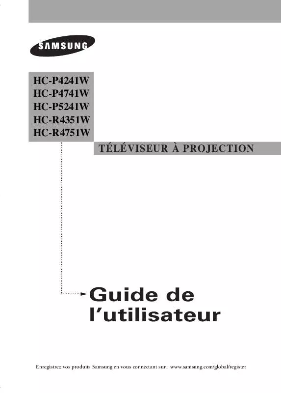 Mode d'emploi SAMSUNG HC-R4741W