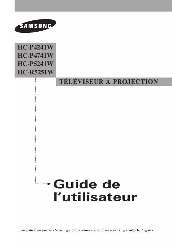 Mode d'emploi SAMSUNG HC-R5251W