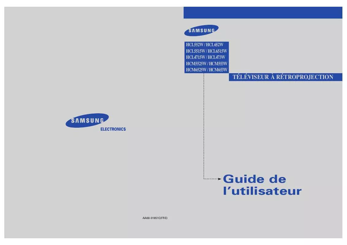 Mode d'emploi SAMSUNG HCL4715W