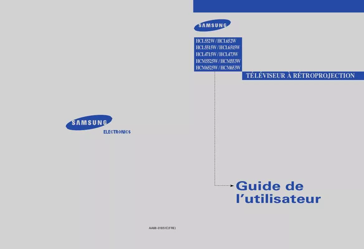 Mode d'emploi SAMSUNG HCL5515W