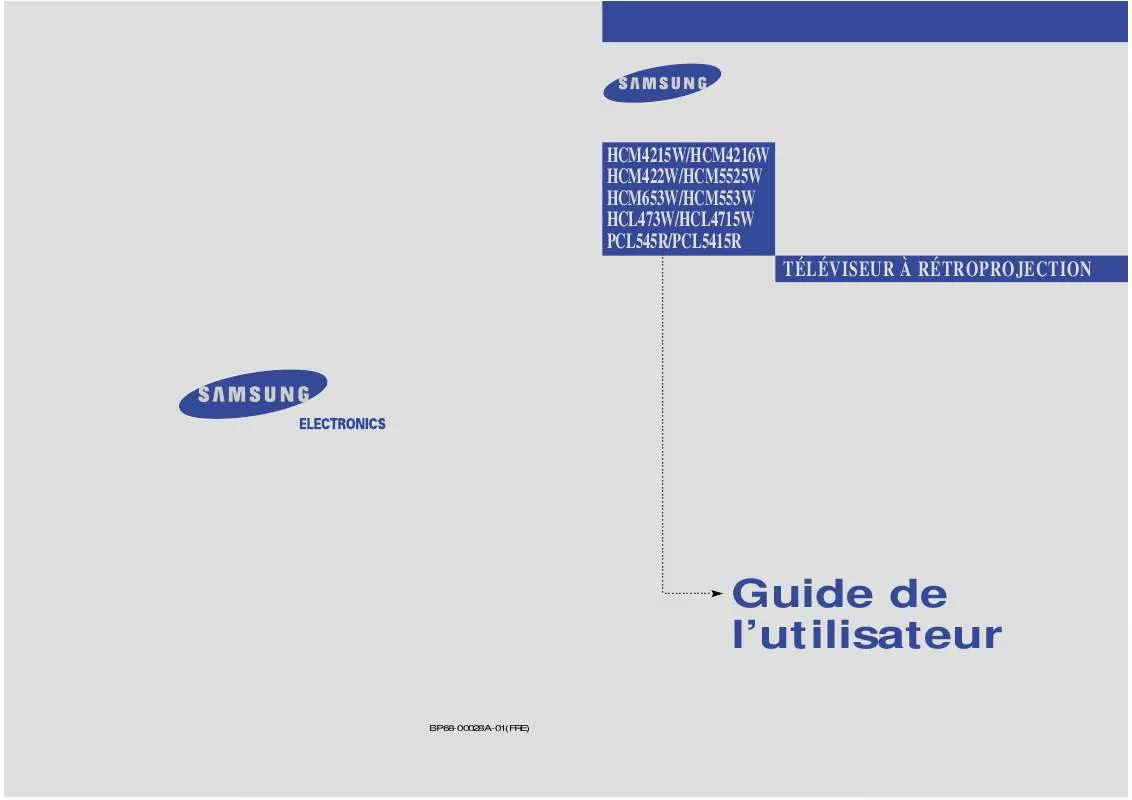 Mode d'emploi SAMSUNG HCM4215W