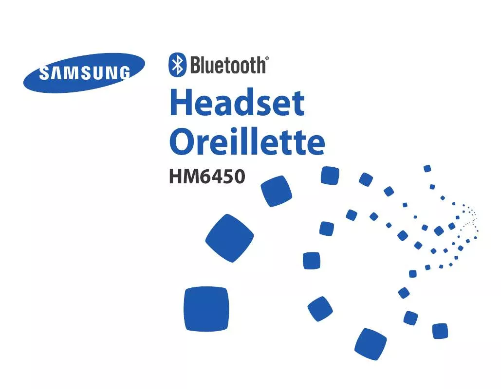 Mode d'emploi SAMSUNG HM-6450