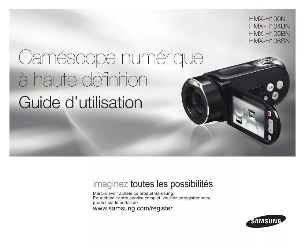 Mode d'emploi SAMSUNG HMX-H100