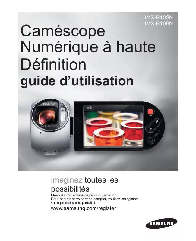 Mode d'emploi SAMSUNG HMX-R10 SILVER