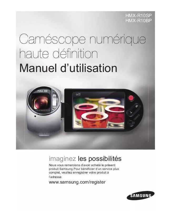 Mode d'emploi SAMSUNG HMX-R10