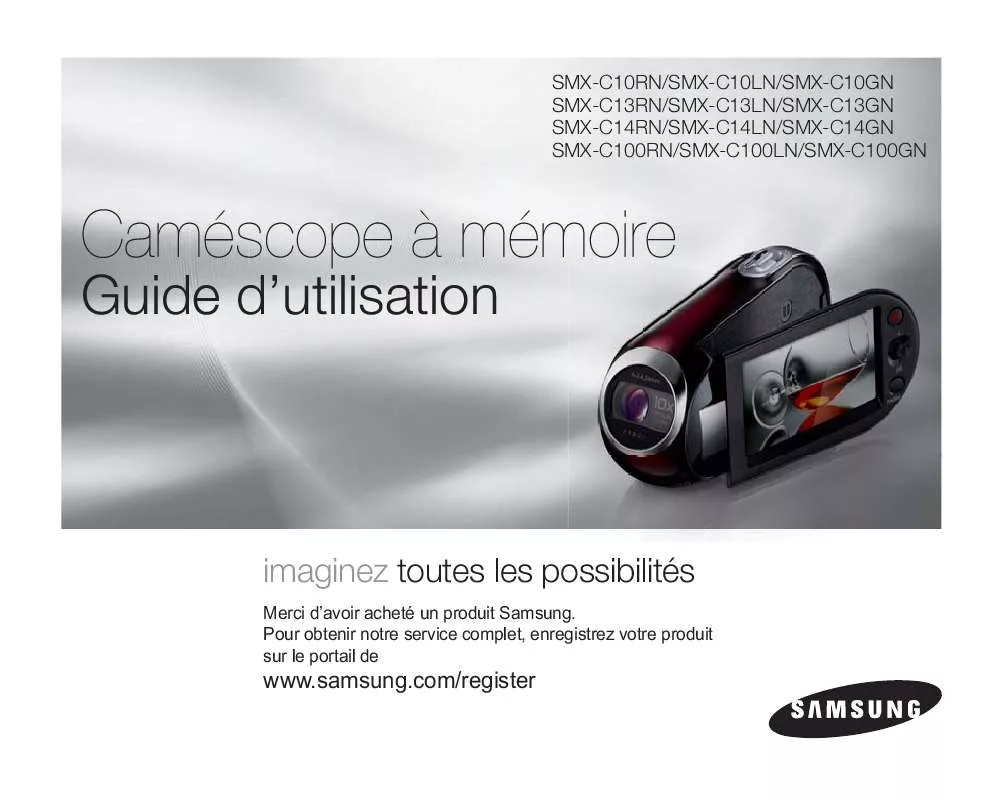 Mode d'emploi SAMSUNG HMX-U10RN RED