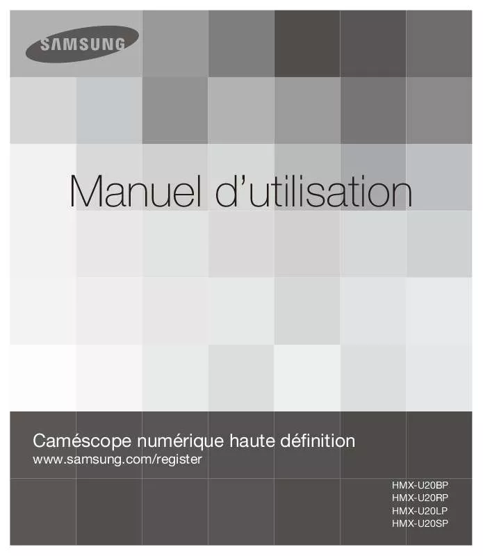 Mode d'emploi SAMSUNG HMX-U20