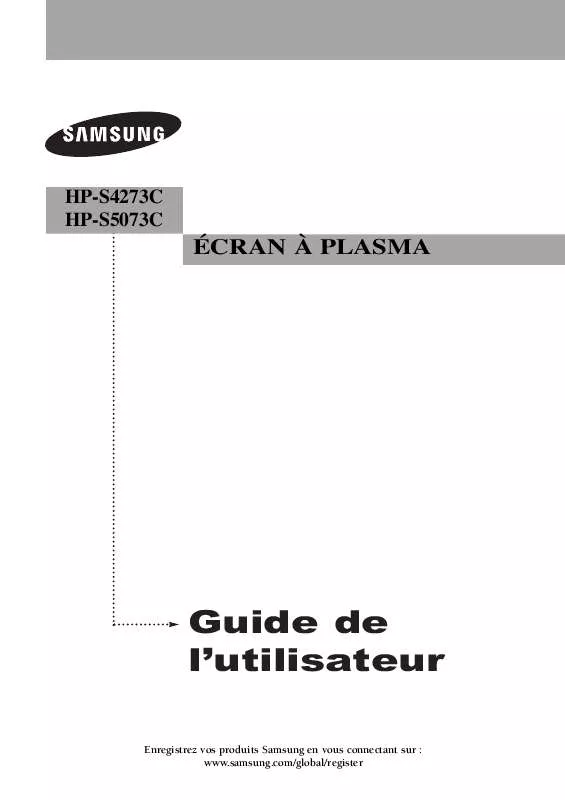 Mode d'emploi SAMSUNG HP-S5073C