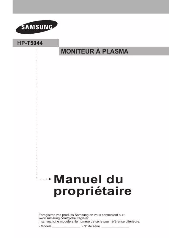 Mode d'emploi SAMSUNG HP-T5044