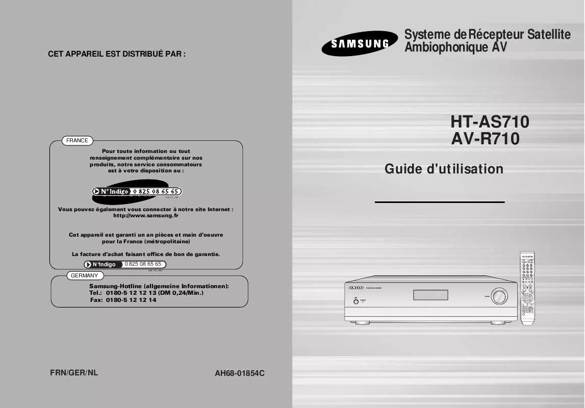 Mode d'emploi SAMSUNG HT-AS710