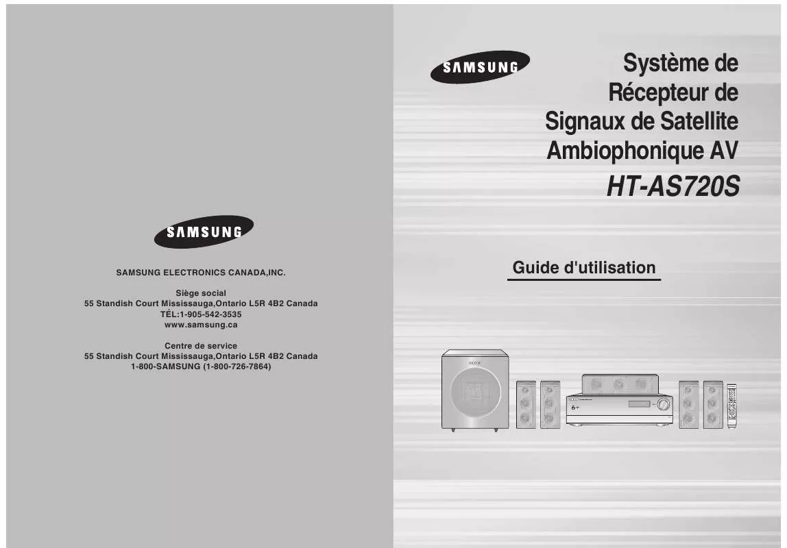 Mode d'emploi SAMSUNG HT-AS720