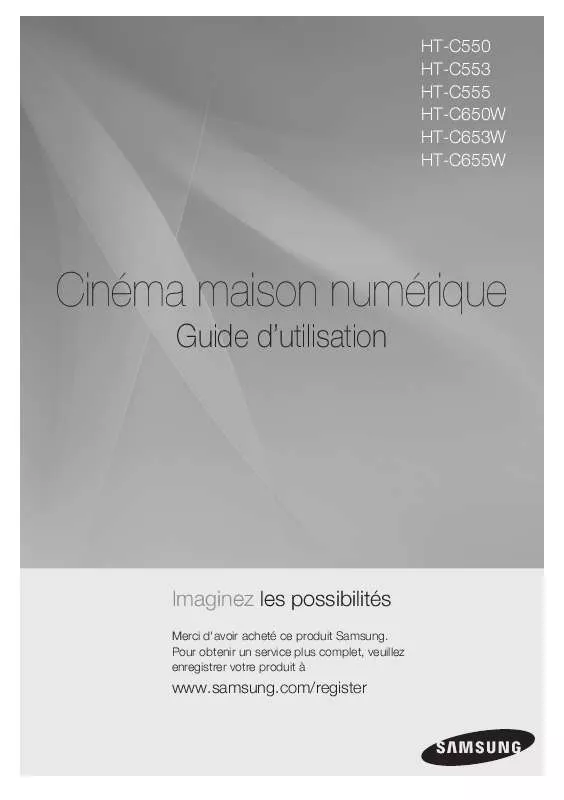 Mode d'emploi SAMSUNG HT-C550