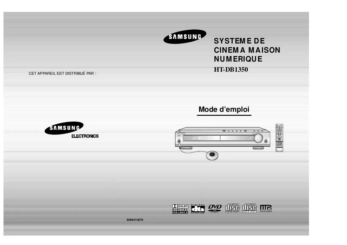 Mode d'emploi SAMSUNG HT-DB1350