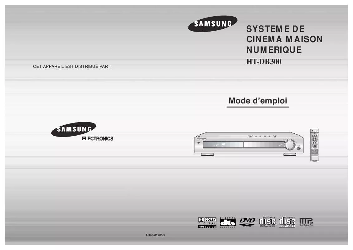 Mode d'emploi SAMSUNG HT-DB300