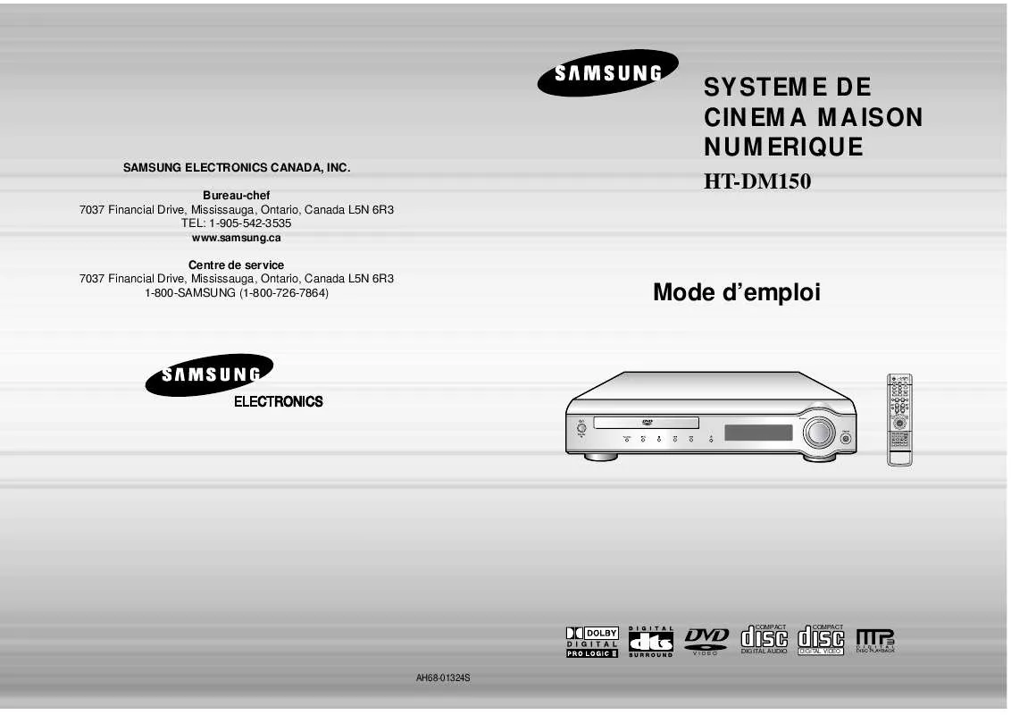 Mode d'emploi SAMSUNG HT-DM150