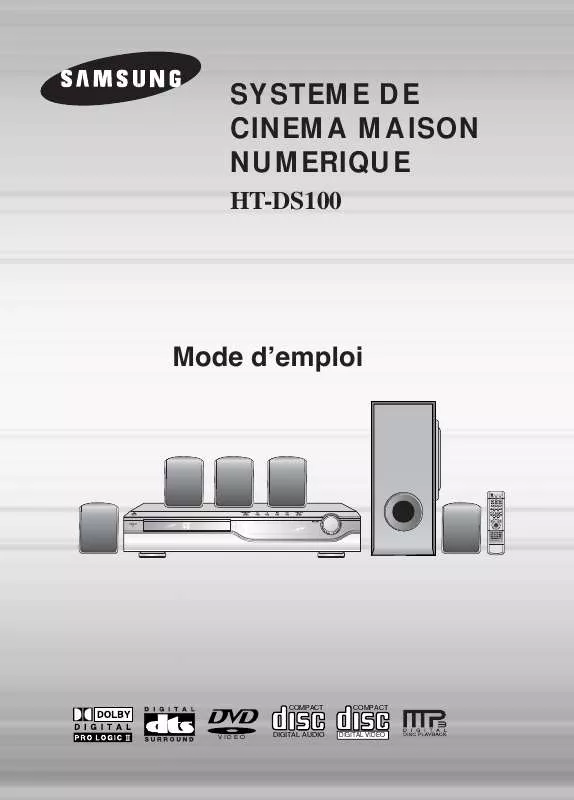 Mode d'emploi SAMSUNG HT-DS100