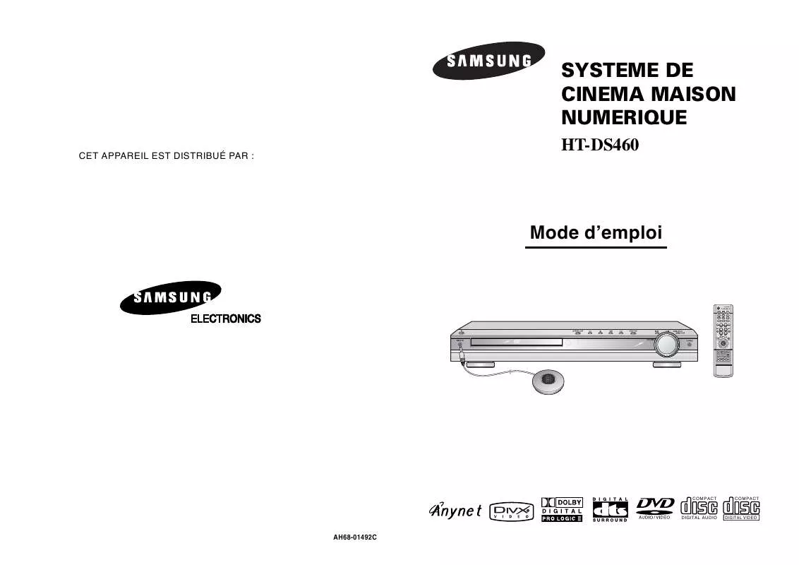 Mode d'emploi SAMSUNG HT-DS460