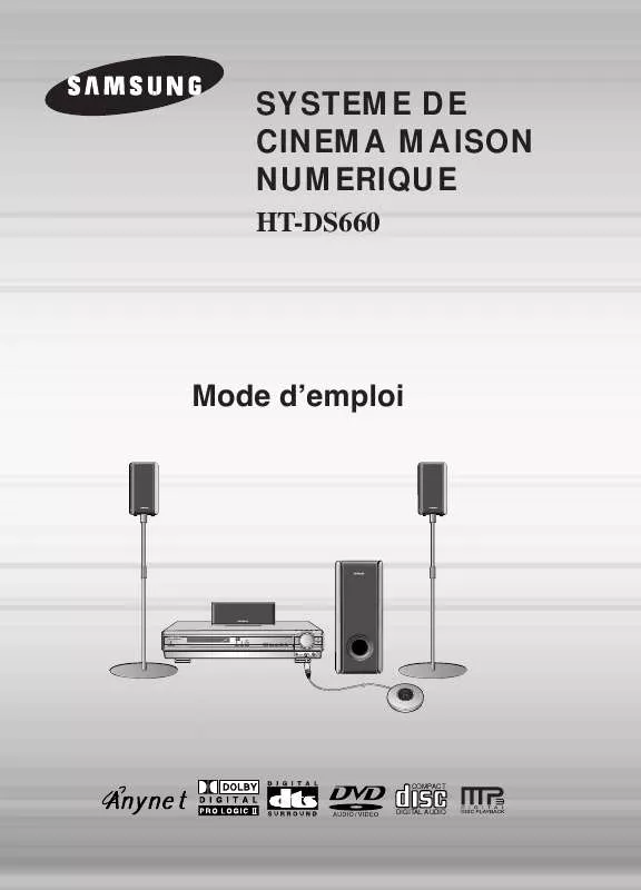 Mode d'emploi SAMSUNG HT-DS660