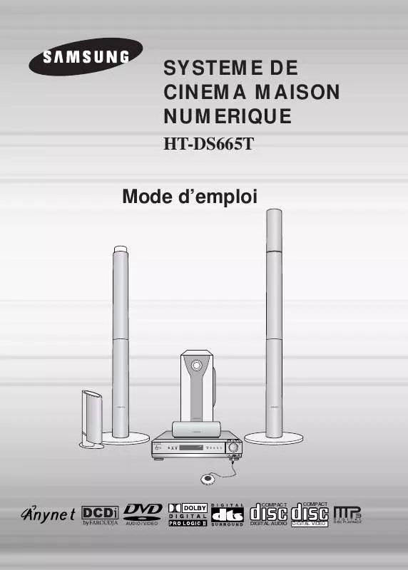 Mode d'emploi SAMSUNG HT-DS665