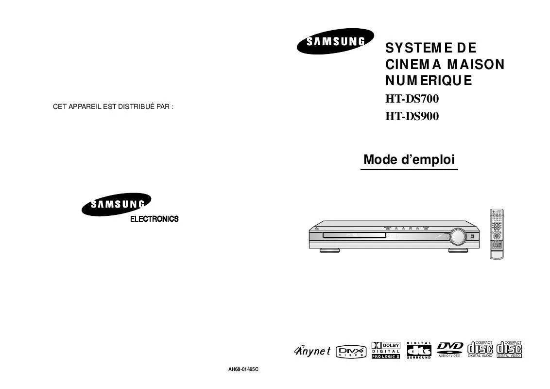 Mode d'emploi SAMSUNG HT-DS700