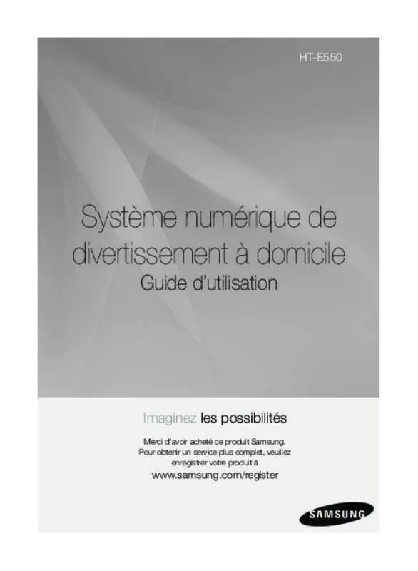 Mode d'emploi SAMSUNG HT-E550