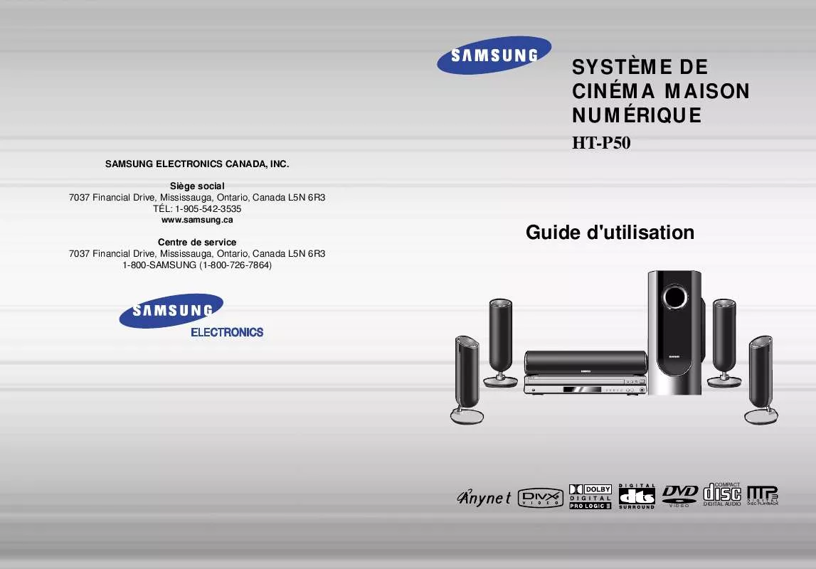 Mode d'emploi SAMSUNG HT-P50