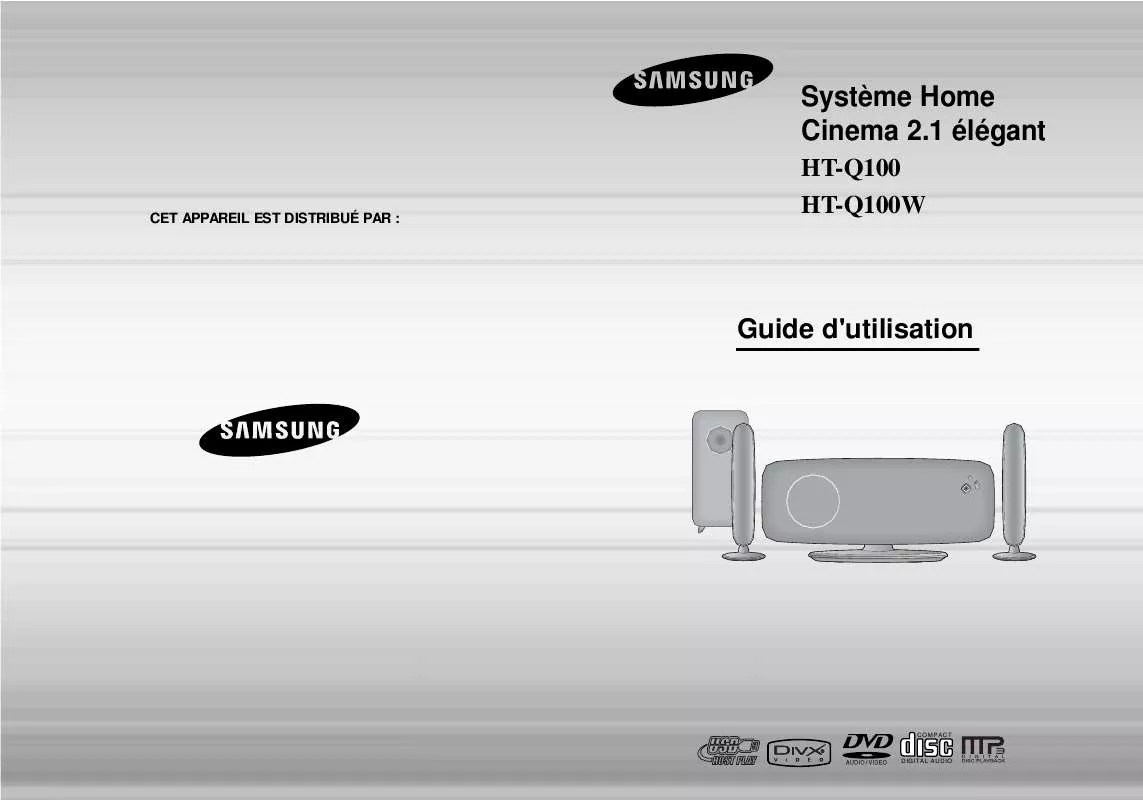 Mode d'emploi SAMSUNG HT-Q100W