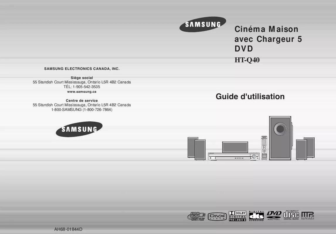 Mode d'emploi SAMSUNG HT-Q40