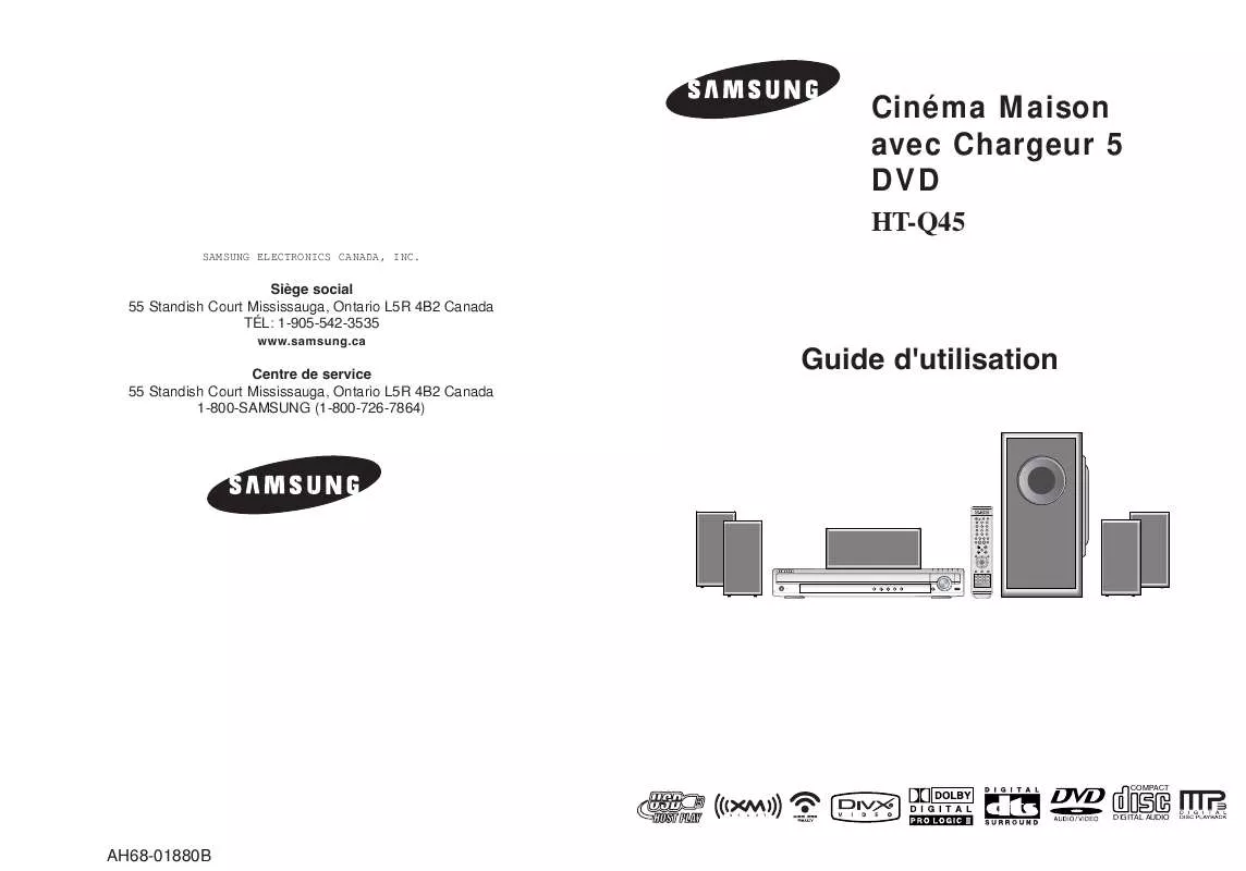 Mode d'emploi SAMSUNG HT-Q45