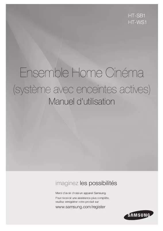 Mode d'emploi SAMSUNG HT-SB1G